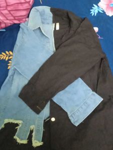Two-Tone Denim Jacket
