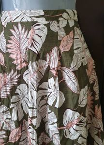 Leaf Print Skirt