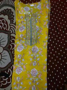 Yellow Short Kurti