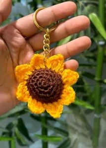 Crochet Sunflower&amp; Daisy Keychains