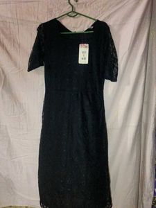 Elegant Black Lace Dress