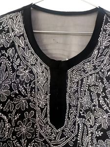 Chikankari Embroidered Short Kurti
