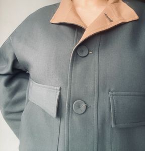 Two-Tone Boxy Utility Jacket