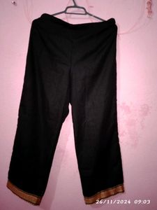 Indo era black kurta trouser set