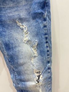 Ripped Blue Denim Jeans