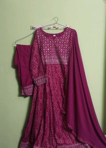 New/Unused  Jaipuri Anarkali Full Set