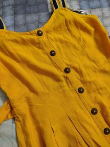 Mustard Yellow Midi Dress