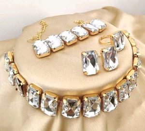 White Gold Plated Jewellery Set