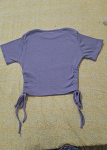 Side Knot Crop Top