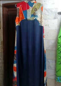 Red, Blue And Multicolored Long Kurti