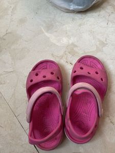 Pink Crocs Sandals
