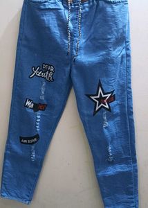 Pajama And Blue Colour For Girls Jeans