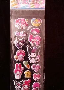 3 StickerSheet(Cute Kawaii , Car🚗, Butterfly 🦋)