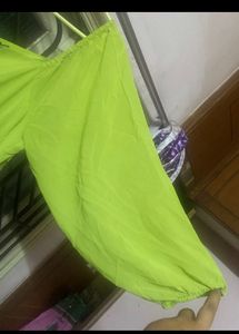 Lime Green Tiered Maxi Dress