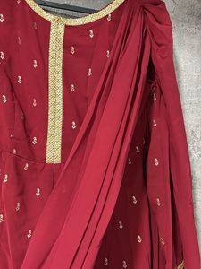 Indya Maroon Anarkali 🪷