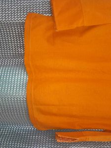 Color Tshirt With Folded Sleeves And Side Slit