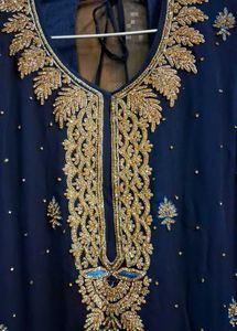 Elegant Navy Blue Kurta Only