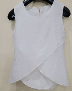 White Sleeveless Top
