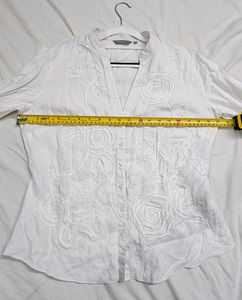 Per Una Size 12 Off White Shirt