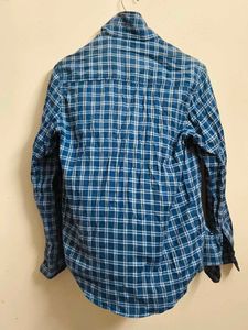 Blue Plaid Long Sleeve Shirt
