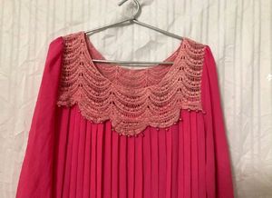 Pink Long Sleeve Dress