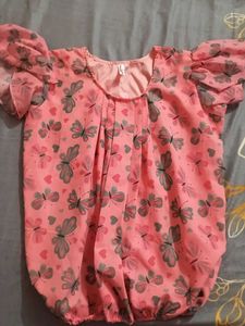 Cute Butterfly Print Top