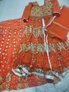 Peplum Heavy Gown Or Lehenga Set