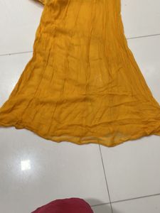 Yellow Anarkali Kurti