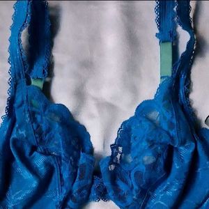 Blue Lace Bra