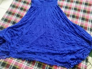 midi /mini blue  dress