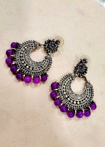 Purple Color Earinngs