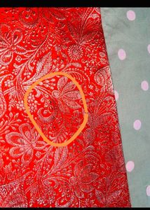 Classy Pure Silk Orange Banarasi Saree