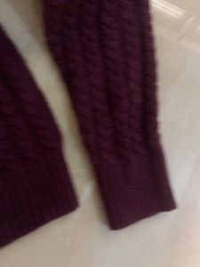 Burgundy Knit Sweater