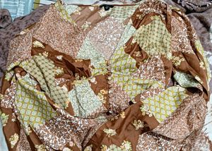 Patchwork Print Blouse