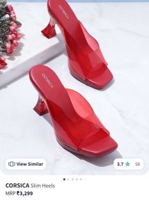 Red slim heels