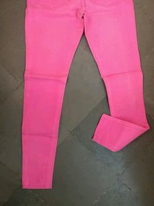 H&amp;M Neon Pink Jeans
