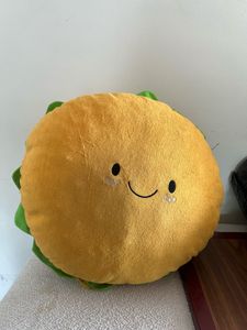 Giant Soft Burger Plush Pillow