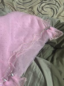 Pink Embellished Dupatta