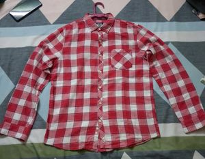 Red &amp; White Plaid Shirt