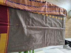 Grey and Maroon Saree (Women&#39;s)