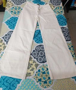 Wide Leg White Pants
