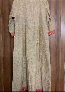 🆕Embroidery Pure Cotton Kurta (XXL)