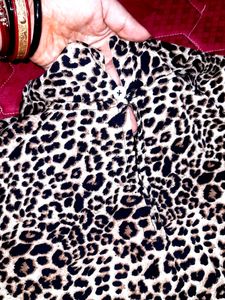 Adorable Tiger Print Top For Ladies