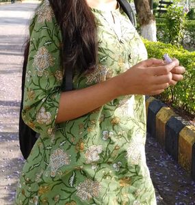 Floral Print Kurta