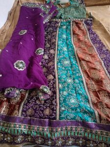 Ghagra With Embroidered Blouse