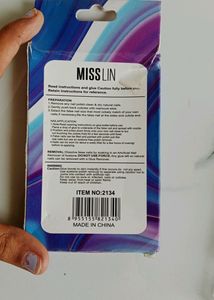 New Miss Lin Black Matte Press On Nails With Glue