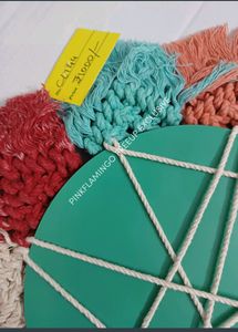 12 Inches Macrame Mirror