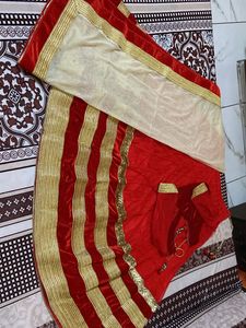 Red & Cream Lehnga