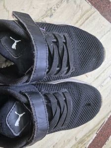 Puma Kids Black Sneakers