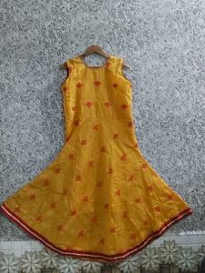 Embroidered Yellow Dress